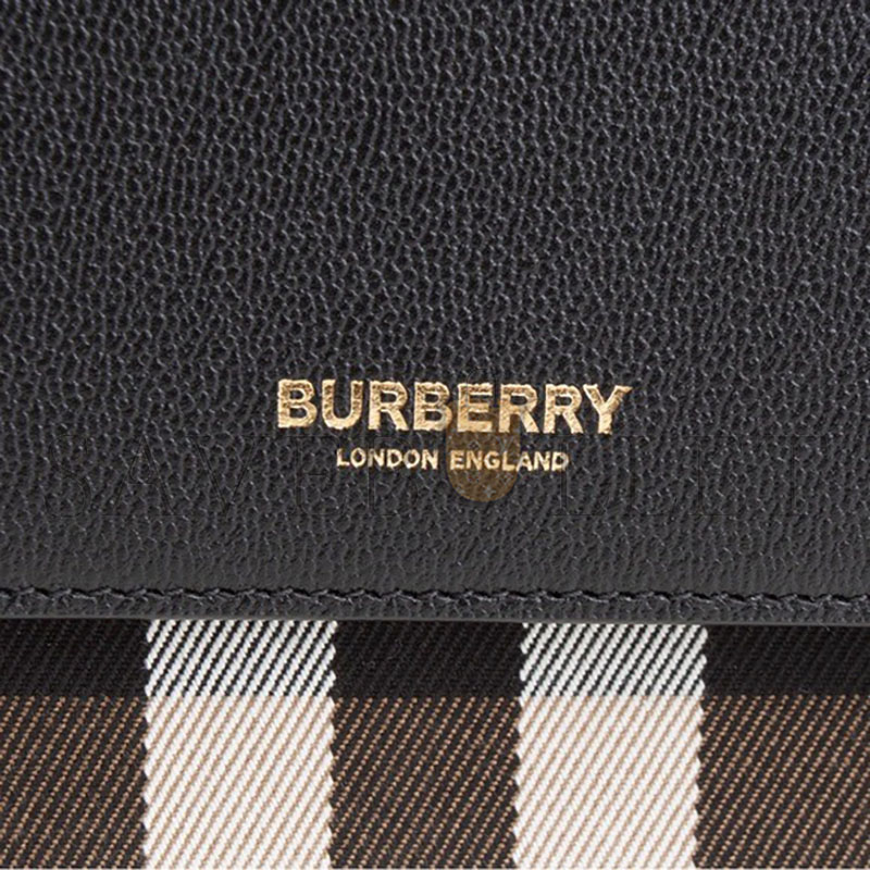 BURBERRY BLACK MACKFORD BAG (24*17*9cm)